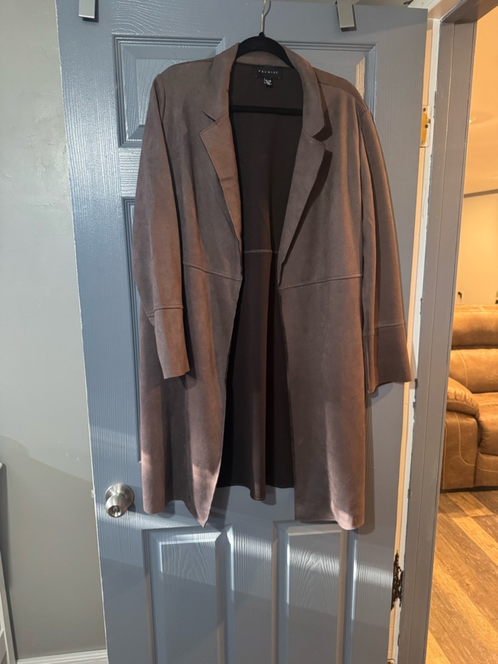 a new day Taupe Open-Front Trench Coat
